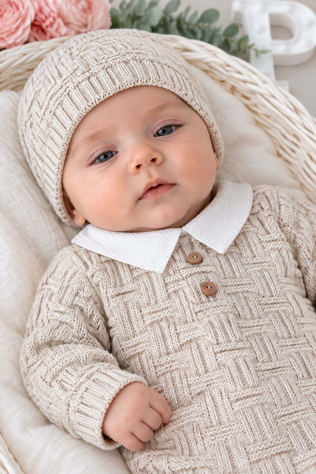 Conjunto malha menino 3M e 6M