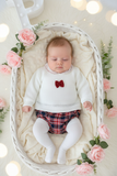 Conjunto rosa: camisola e tapa fraldas 1/3M
