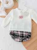 Conjunto rosa: camisola e tapa fraldas 1/3M