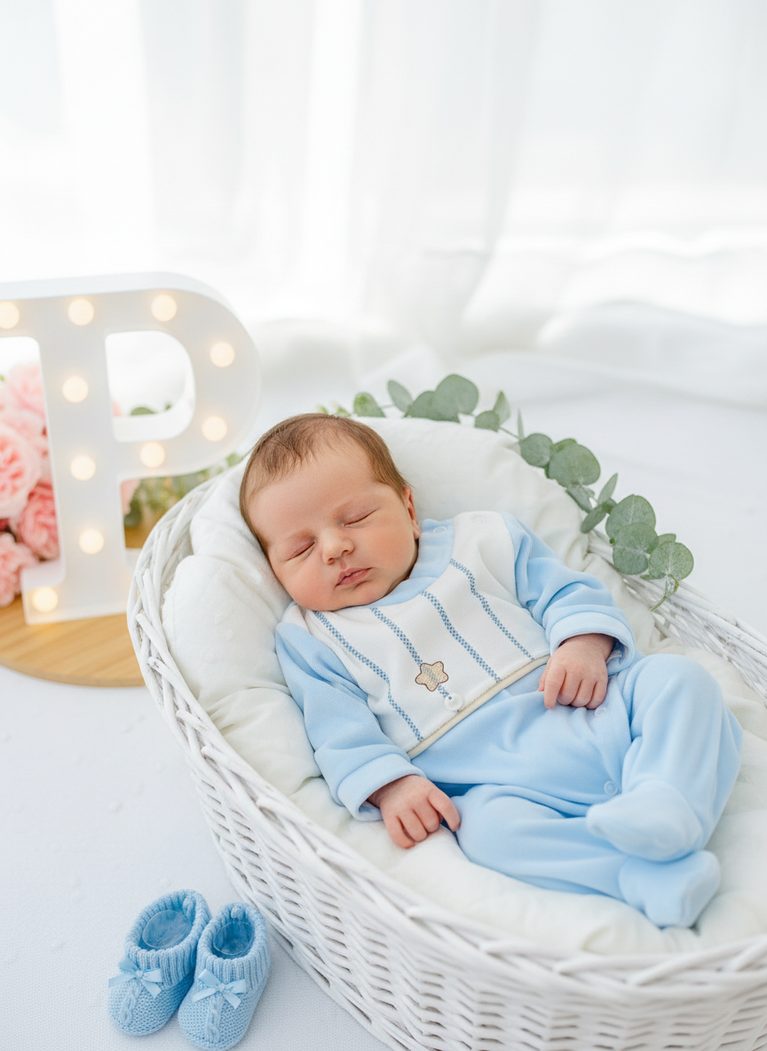 Babygrow Riscas em veludo