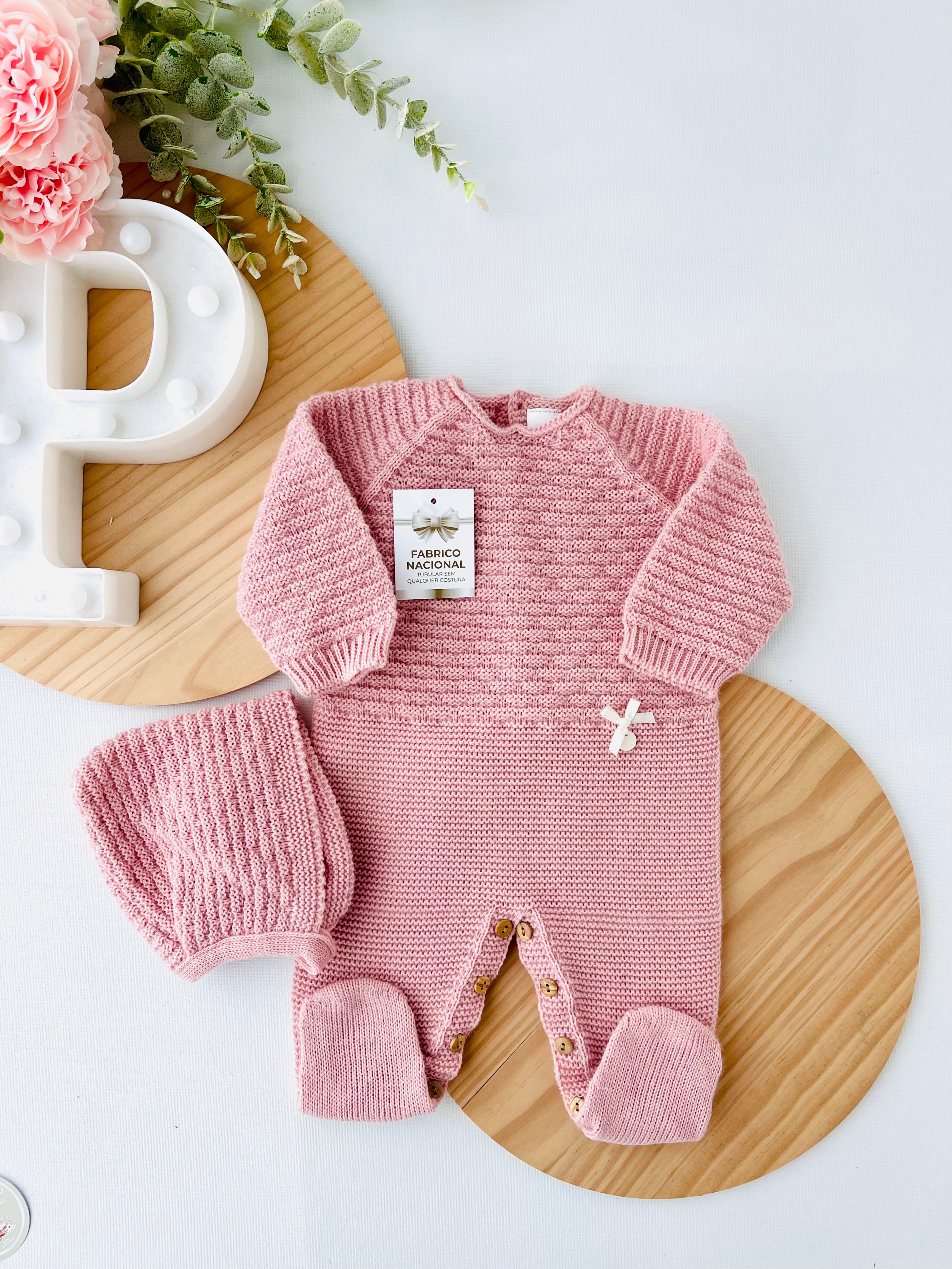 Saída de maternidade: Babygrow e touca Outono/Inverno