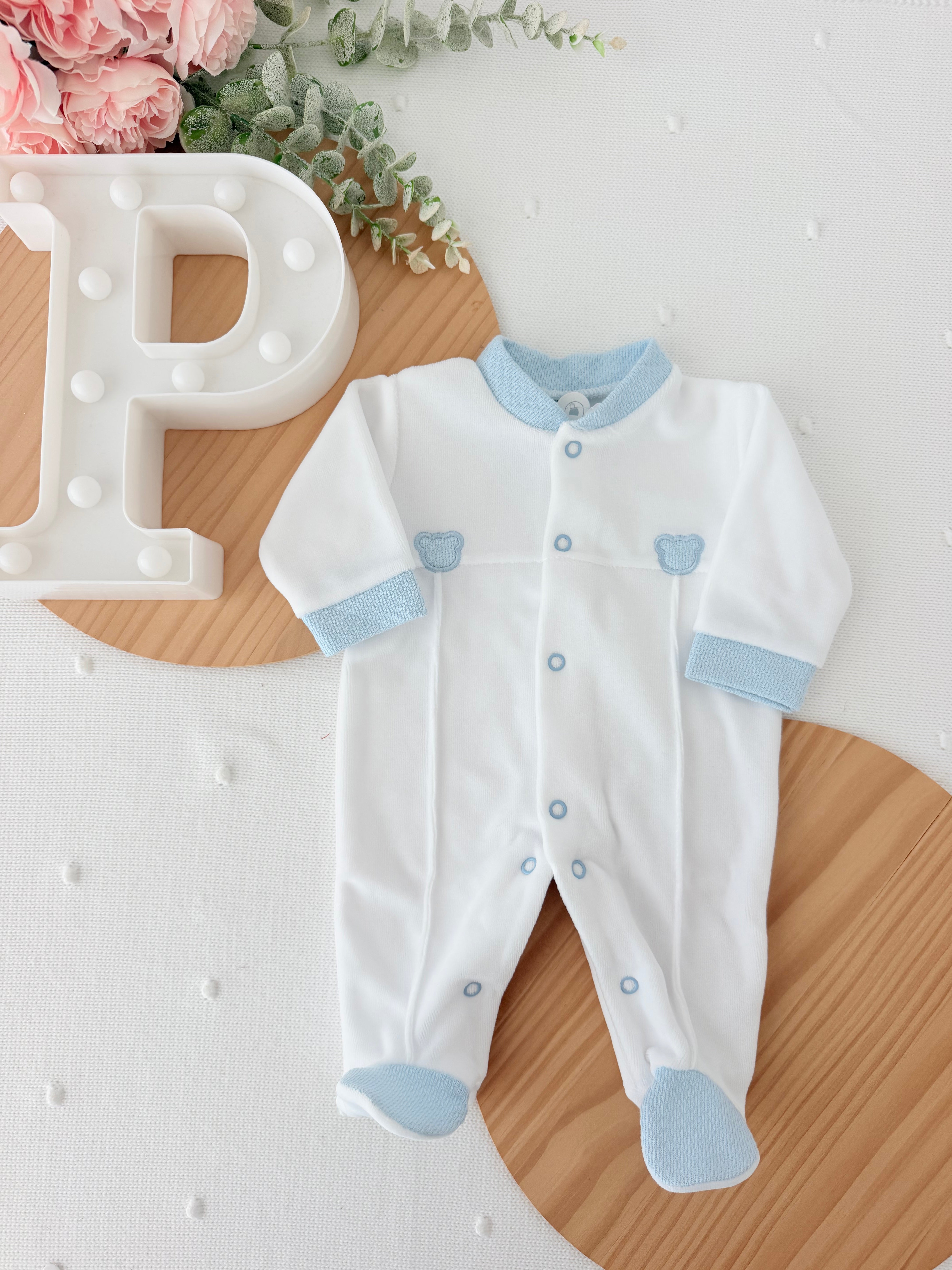Babygrow Doce Ursinho em Veludo