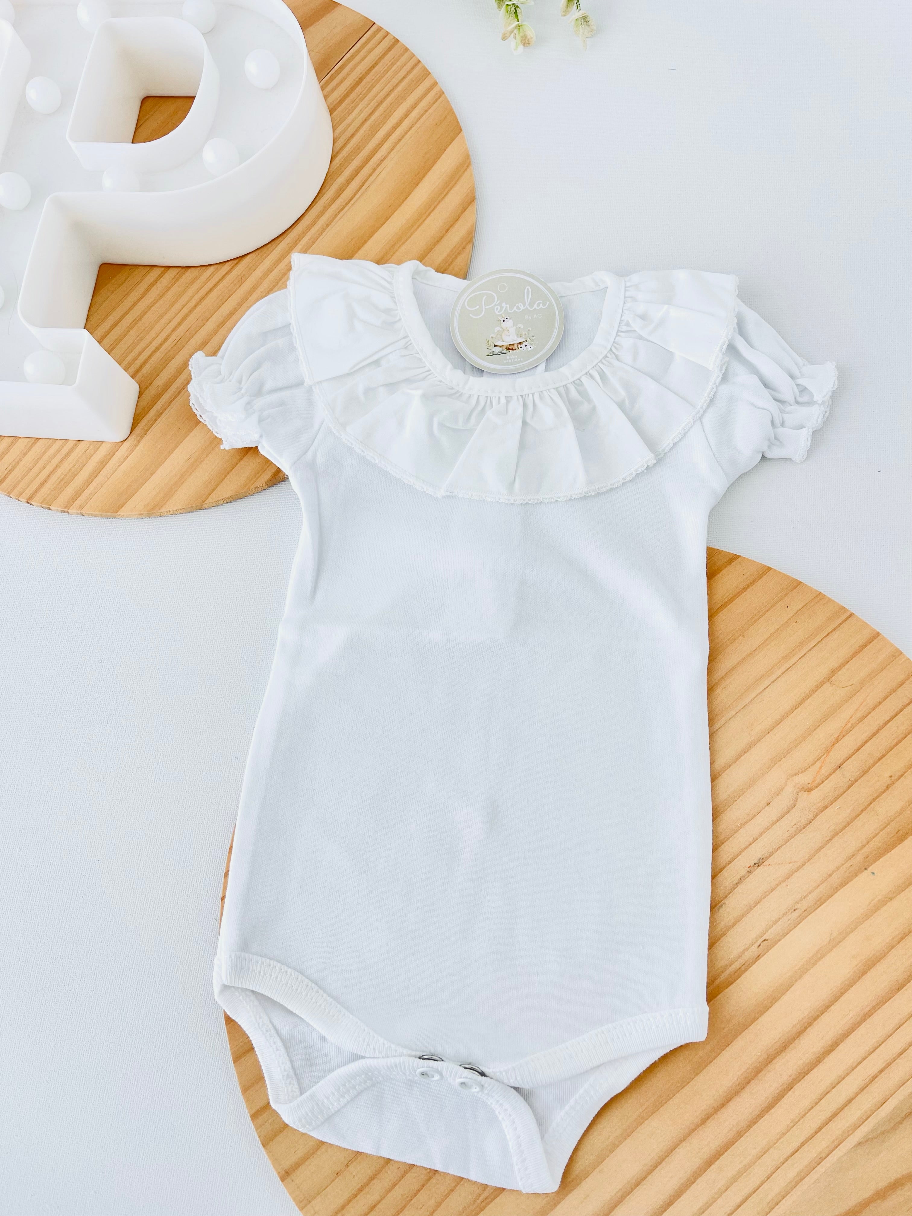 Body de manga curta com golinha