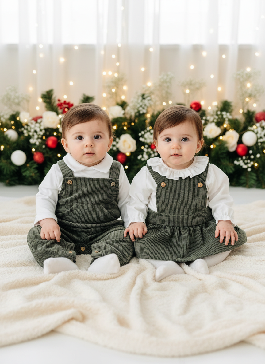 Conjunto verde: fofo e blusa
