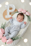 Babygrow algodão laços
