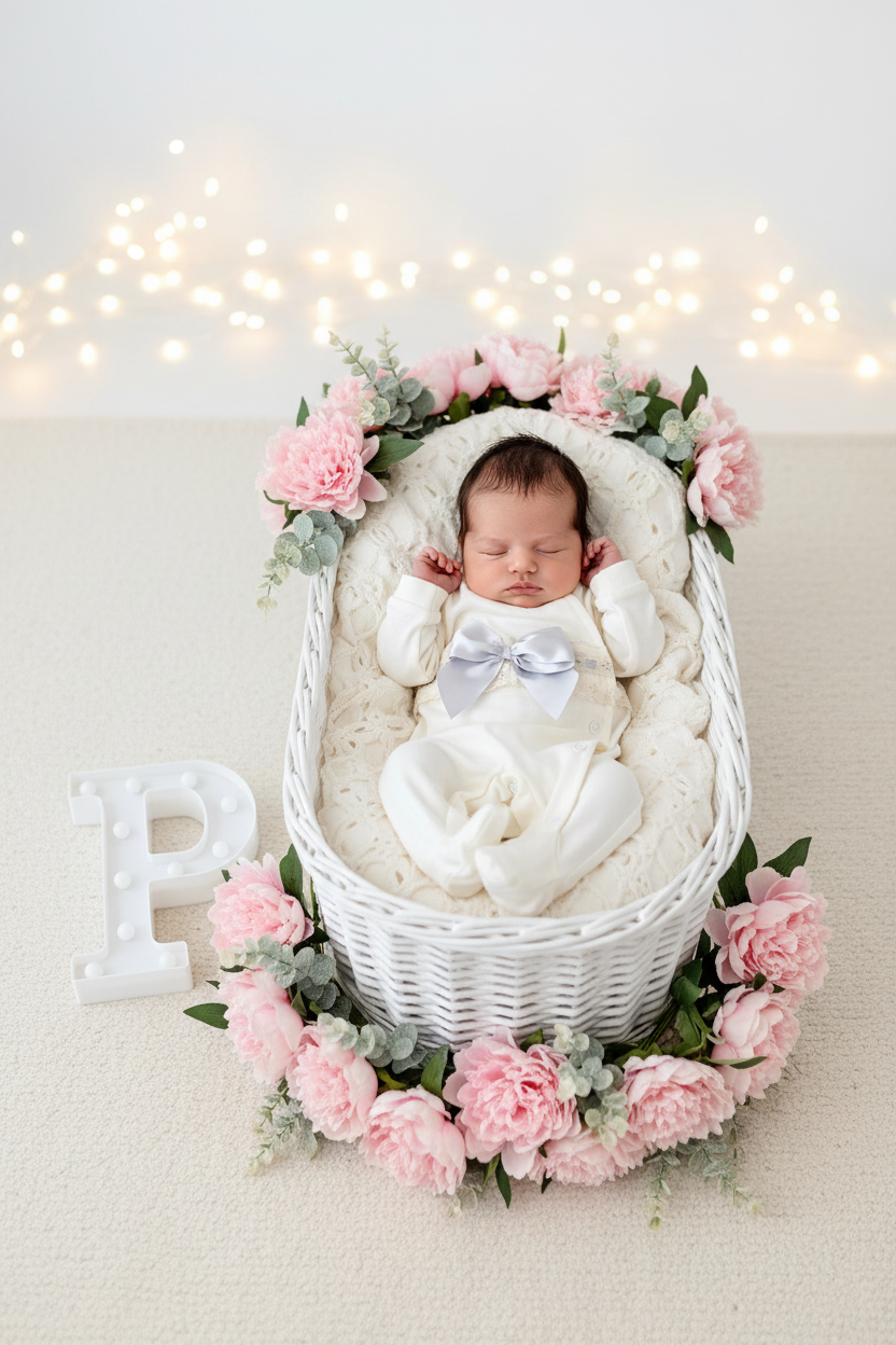 Babygrow pérola com renda