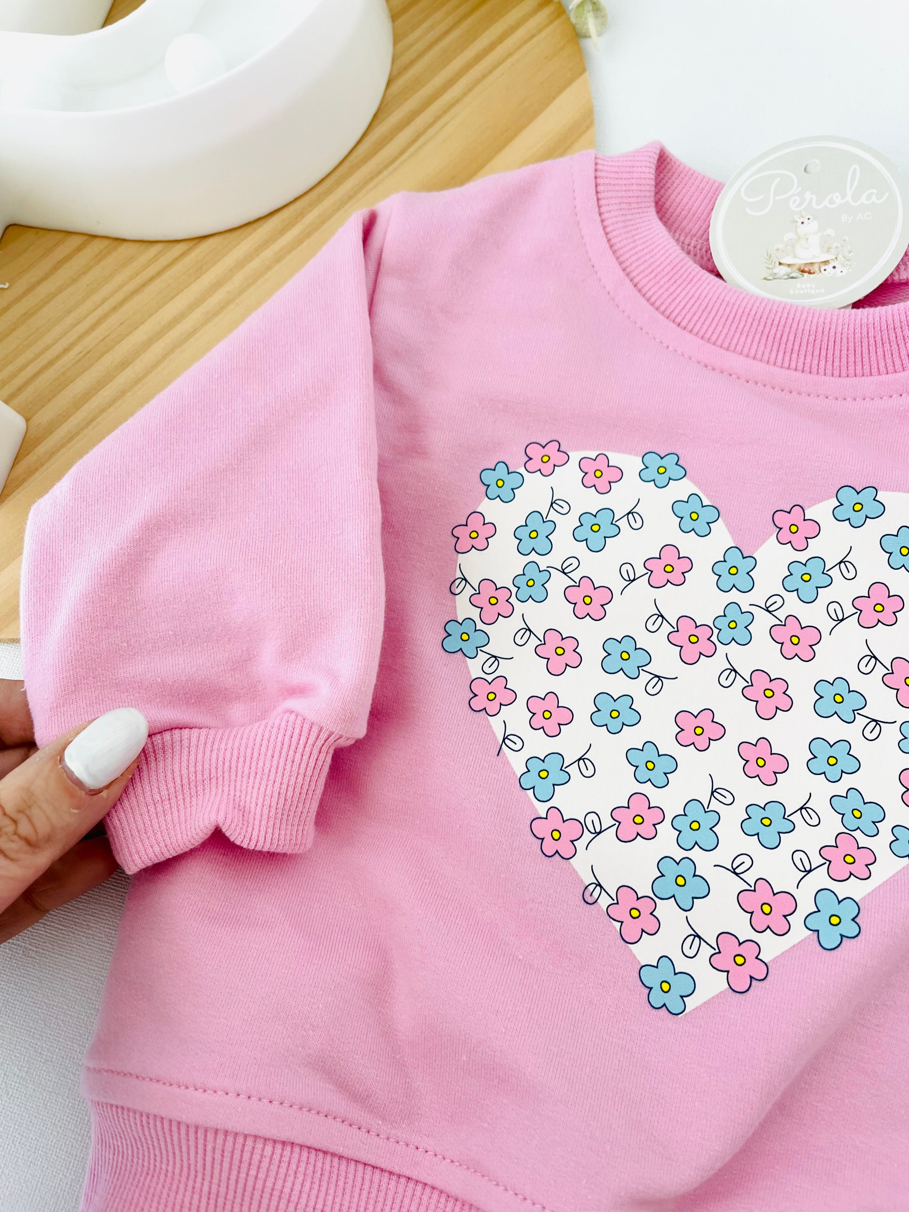 Fato de treino flores