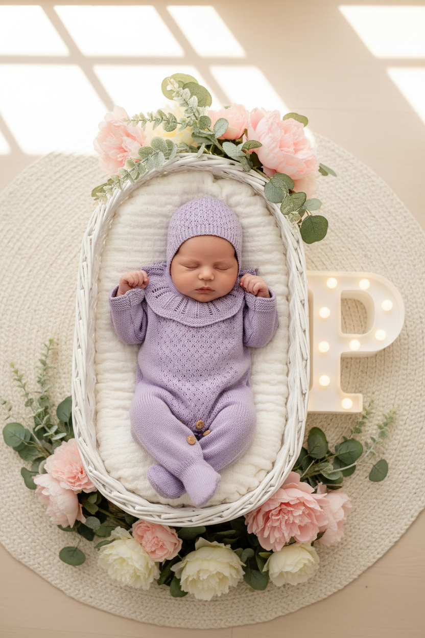 Conjunto Baby love: Babygrow e touca recém nascido