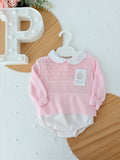 Conjunto rosa: camisola e tapa fraldas 1/3M