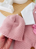 Saída de maternidade Amor de Mãe: jardineiras, camisola e gorro