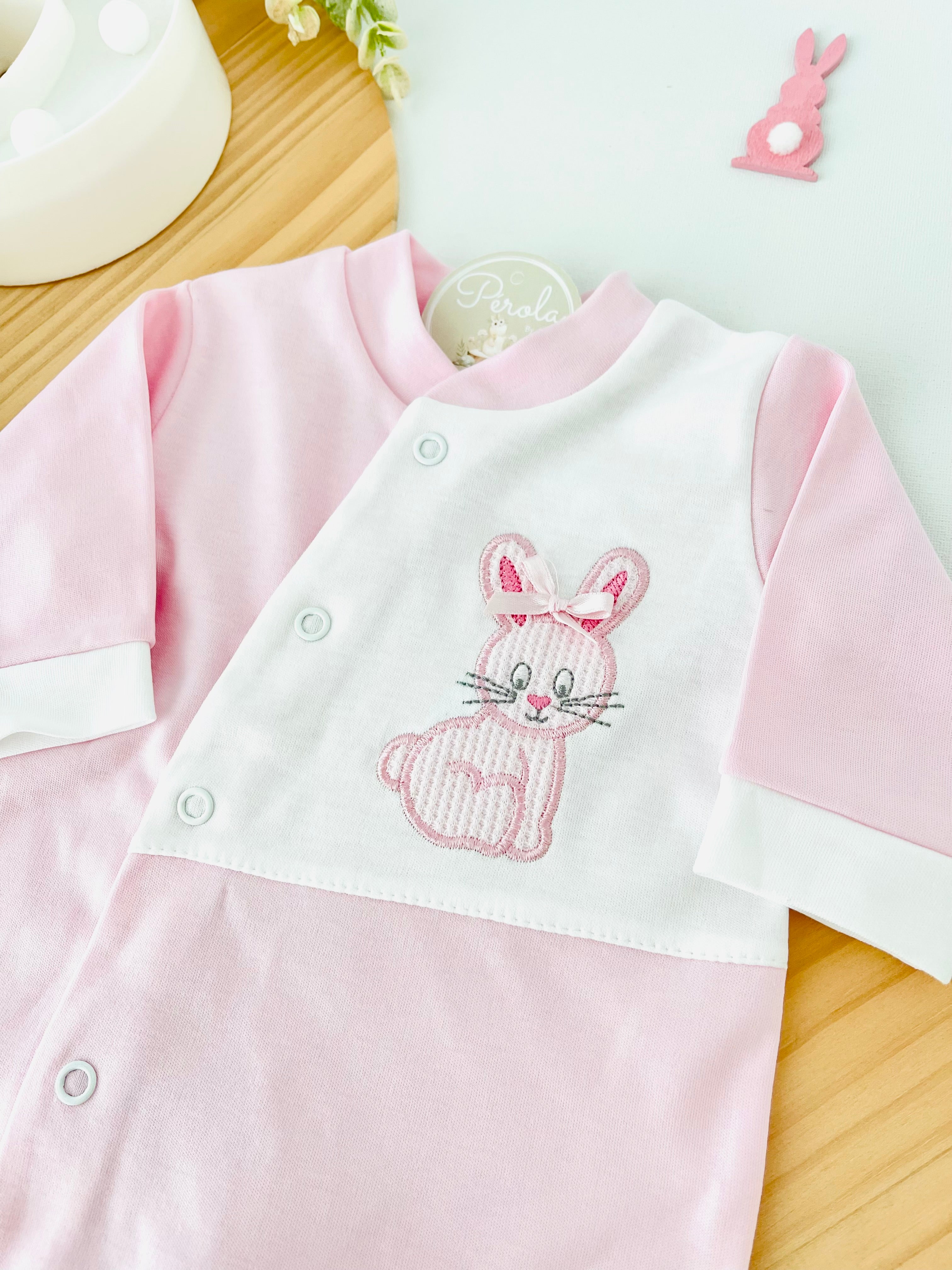 Babygrow coelho algodão