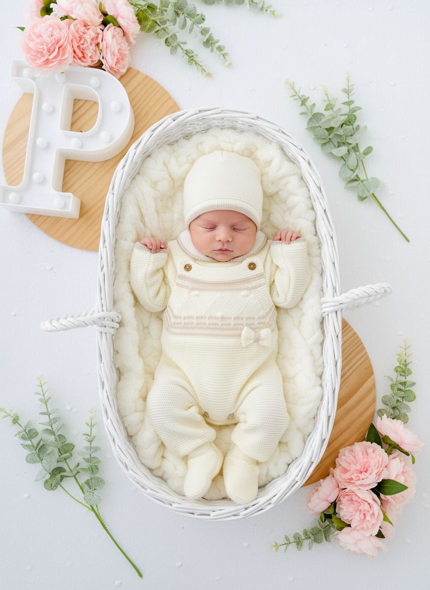 Saída maternidade riscas Outono/Inverno