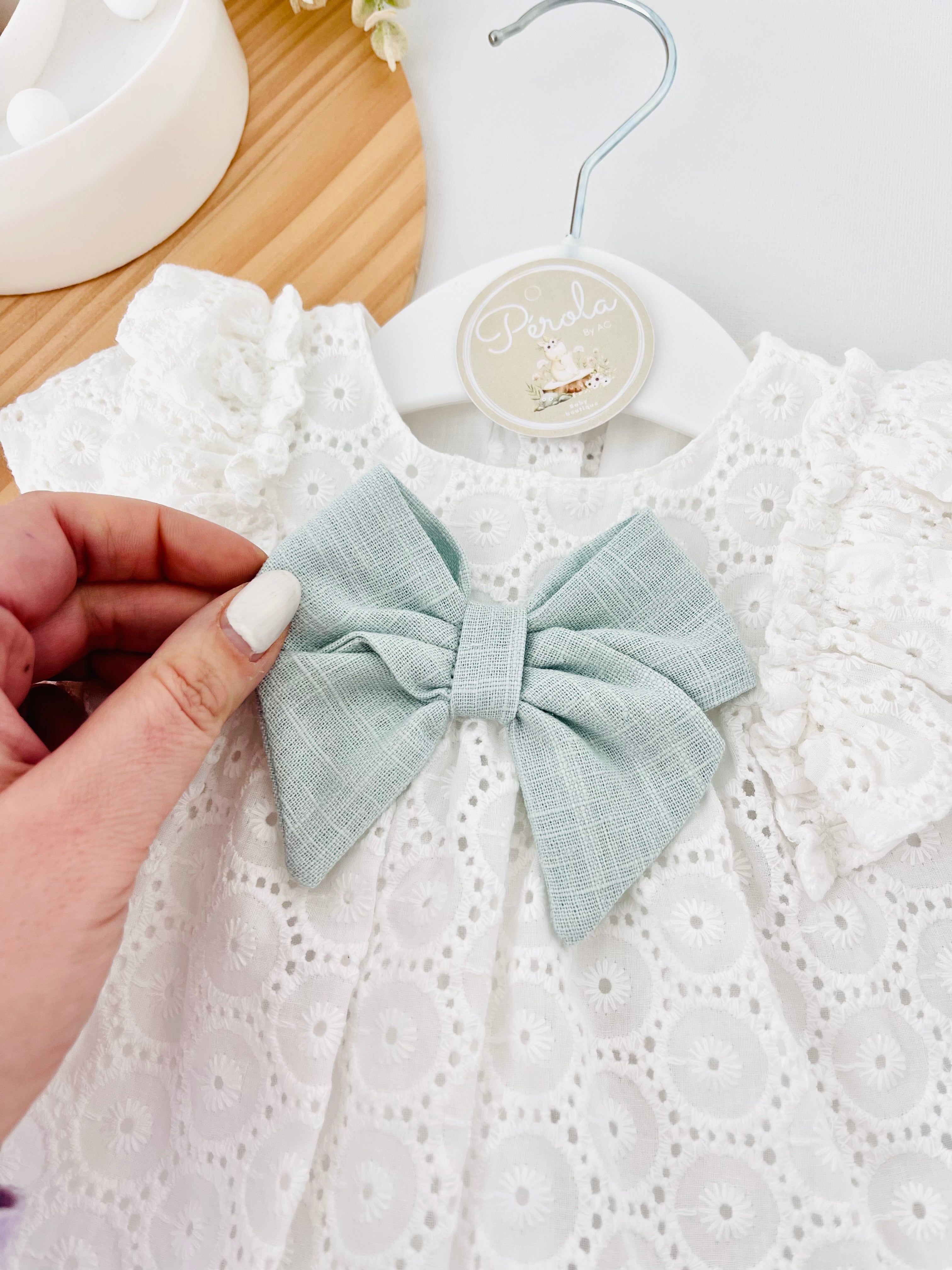 Conjunto Maria : vestido e tapa fraldas