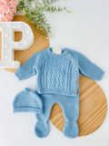 Conjunto menino: camisola, calças e gorro Outono/Inverno