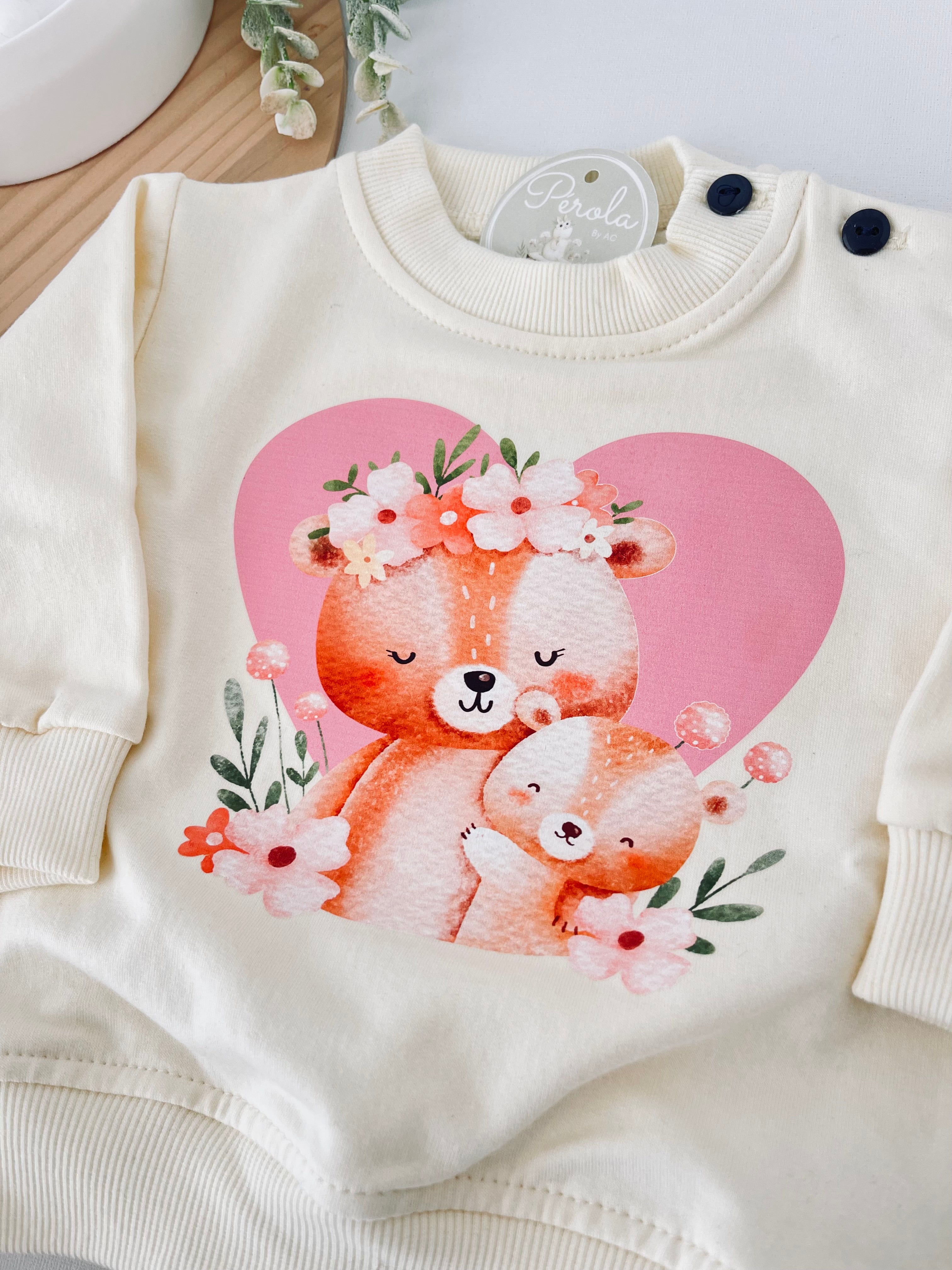 Fato treino ursinhos com carda