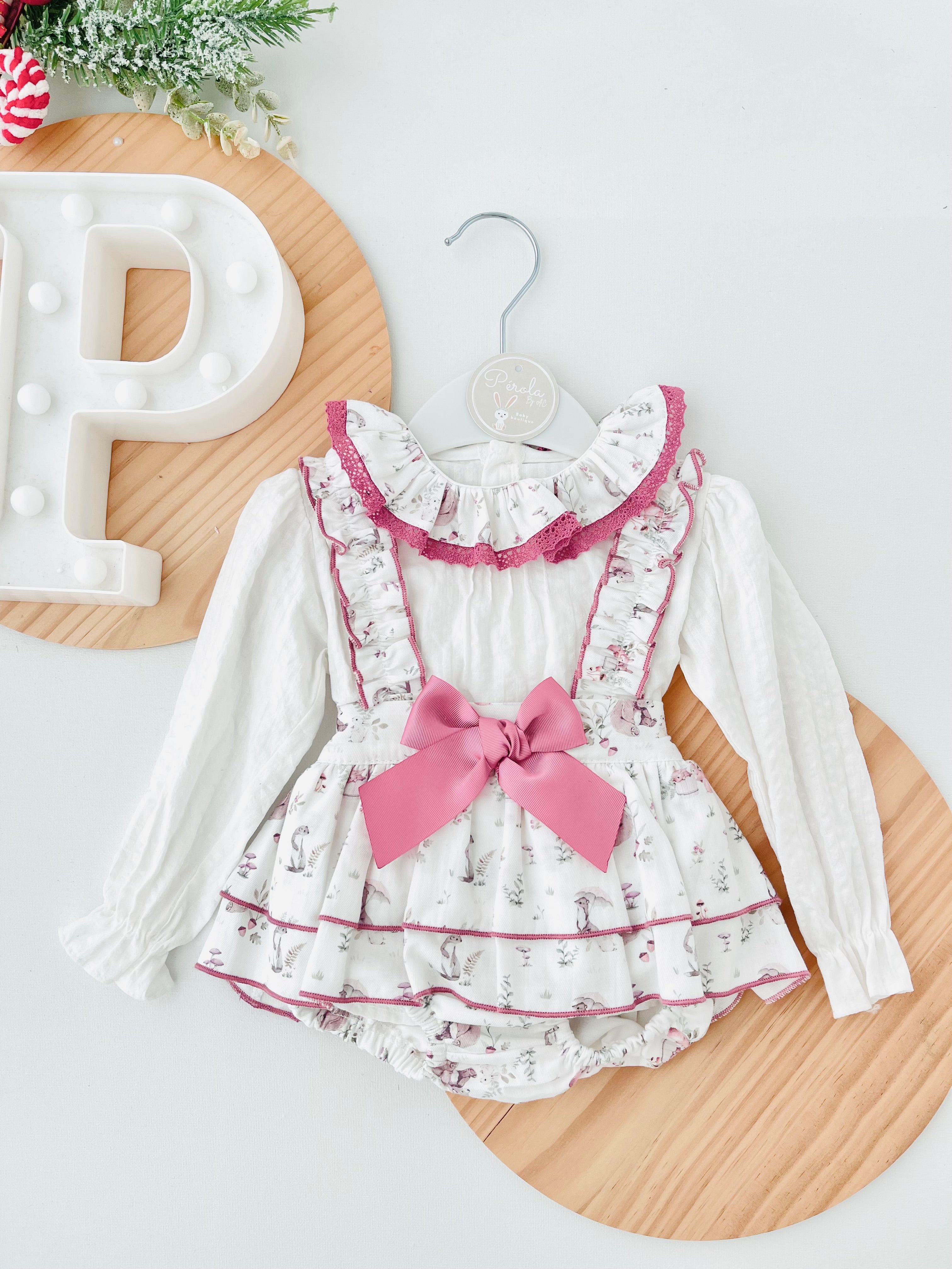 Conjunto floresta: fofo e blusa