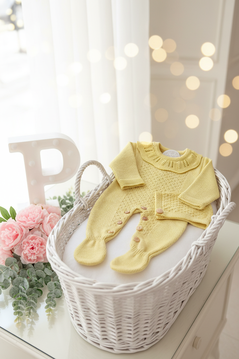 Conjunto Baby love: Babygrow e touca recém nascido