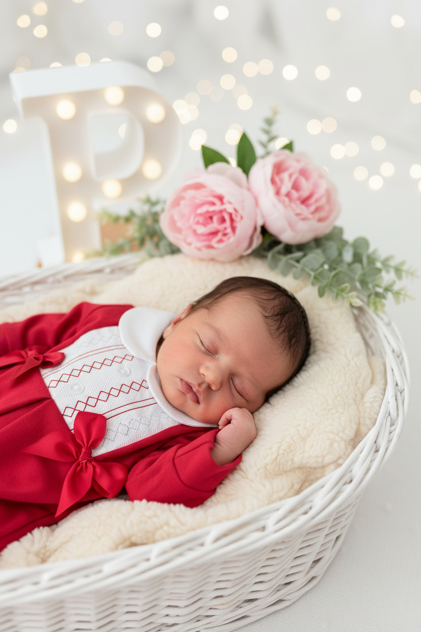 Babygrow algodão laços