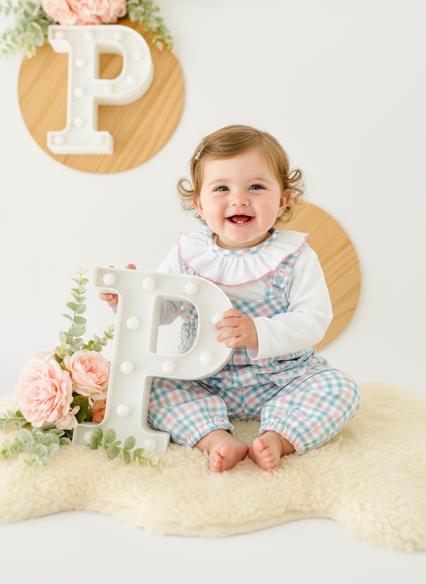 Conjunto jardineiras e camisola com golinha