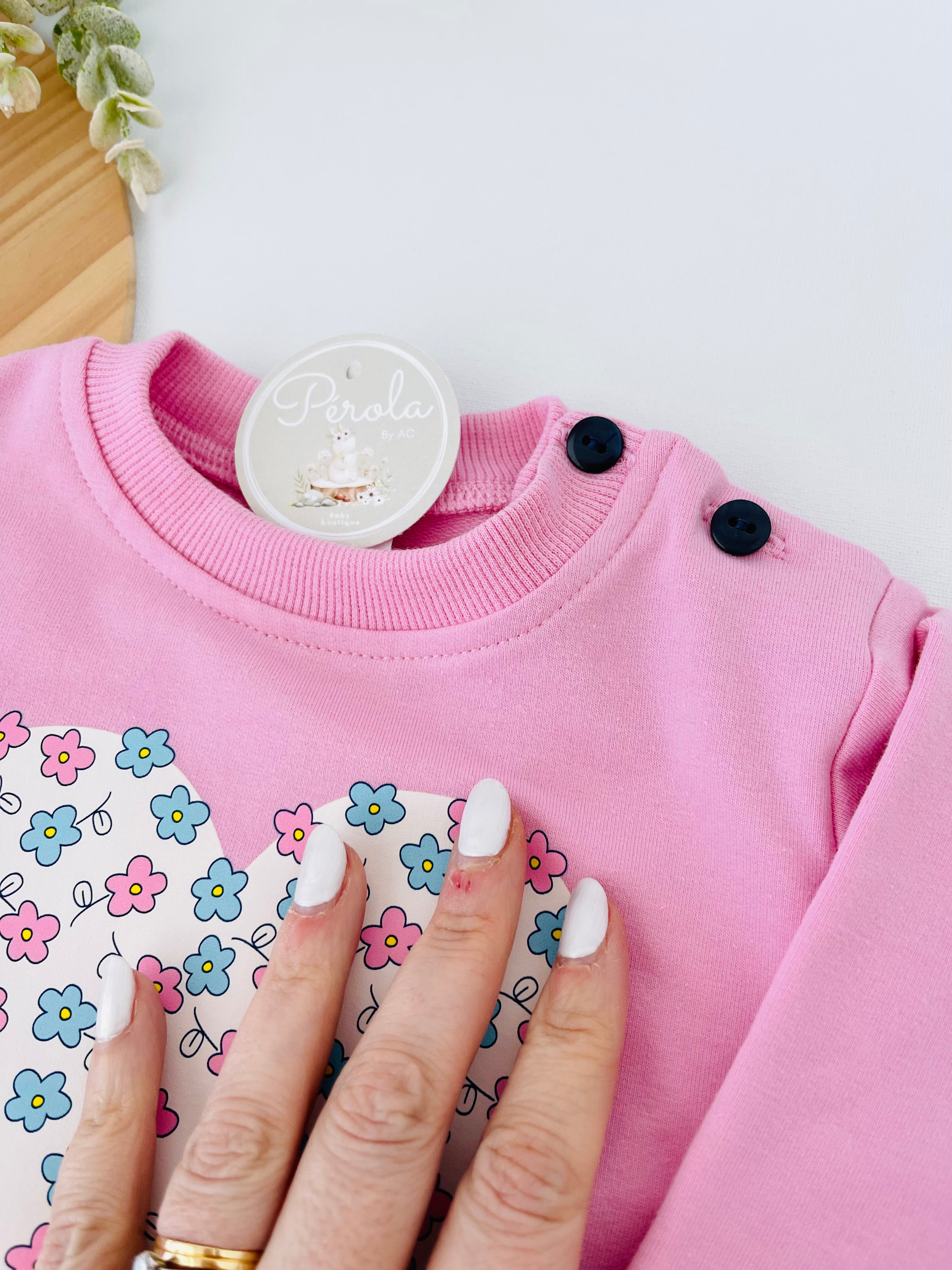 Fato de treino flores