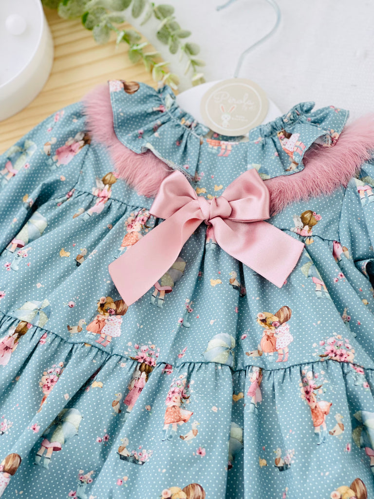 Conjunto bonequinha: vestido e tapa fraldas