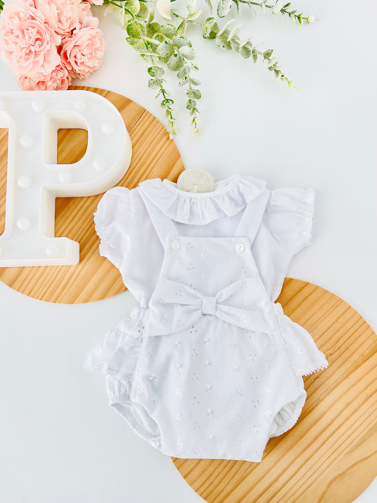Conjunto bordado: Fofo e blusa