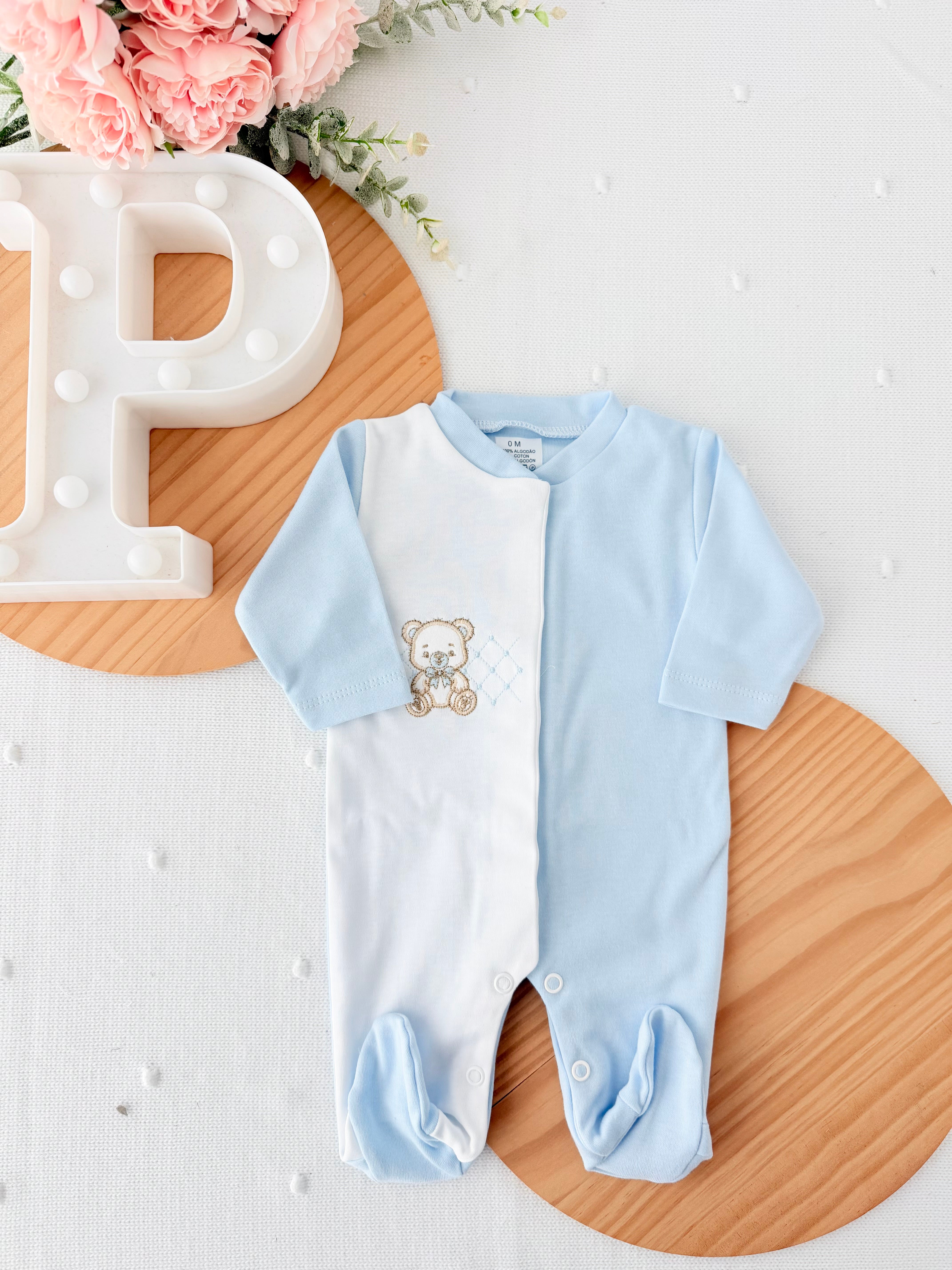 Babygrow ursinho em algodão
