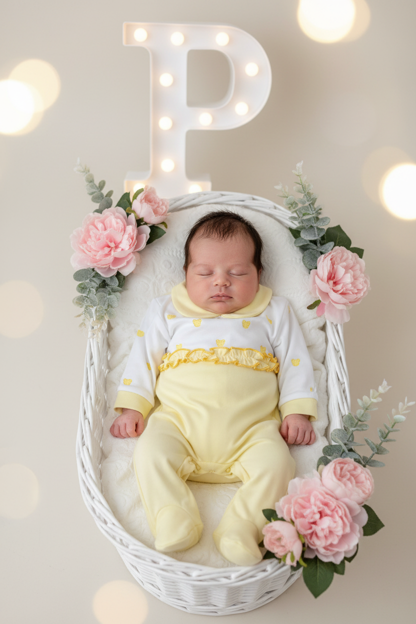 Babygrow carinhas de urso algodão
