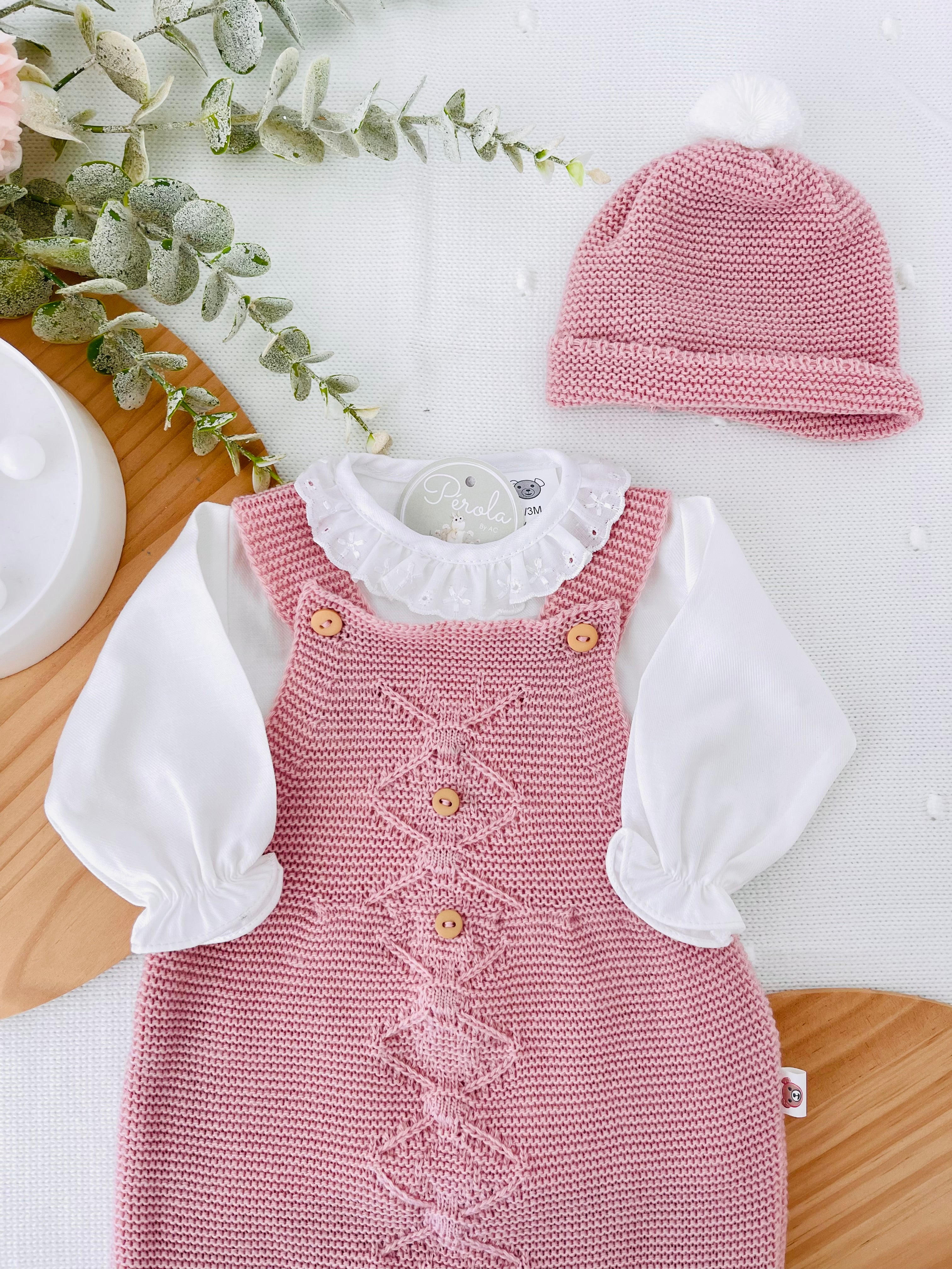 Conjunto recém nascido: 3peças Outono/Inverno