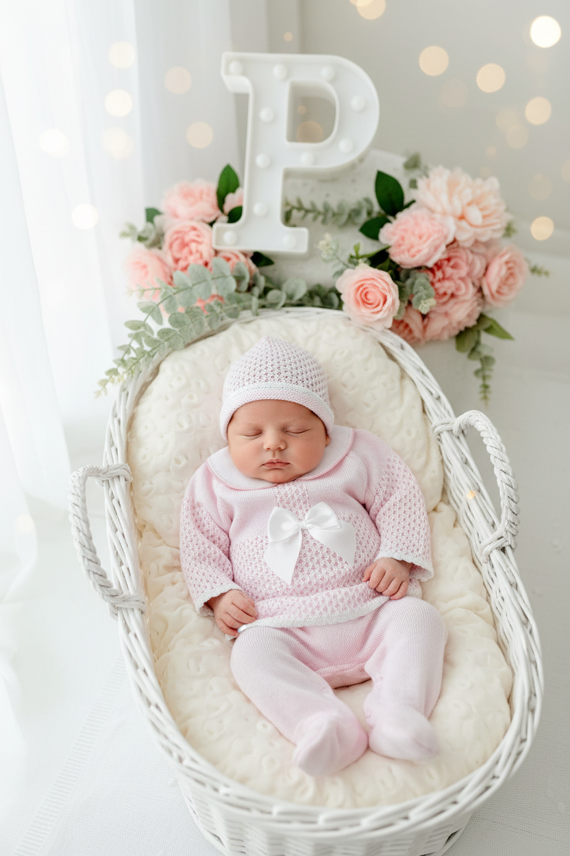Conjunto rosa 100% algodão