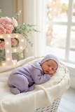 Conjunto Baby love: Babygrow e touca recém nascido