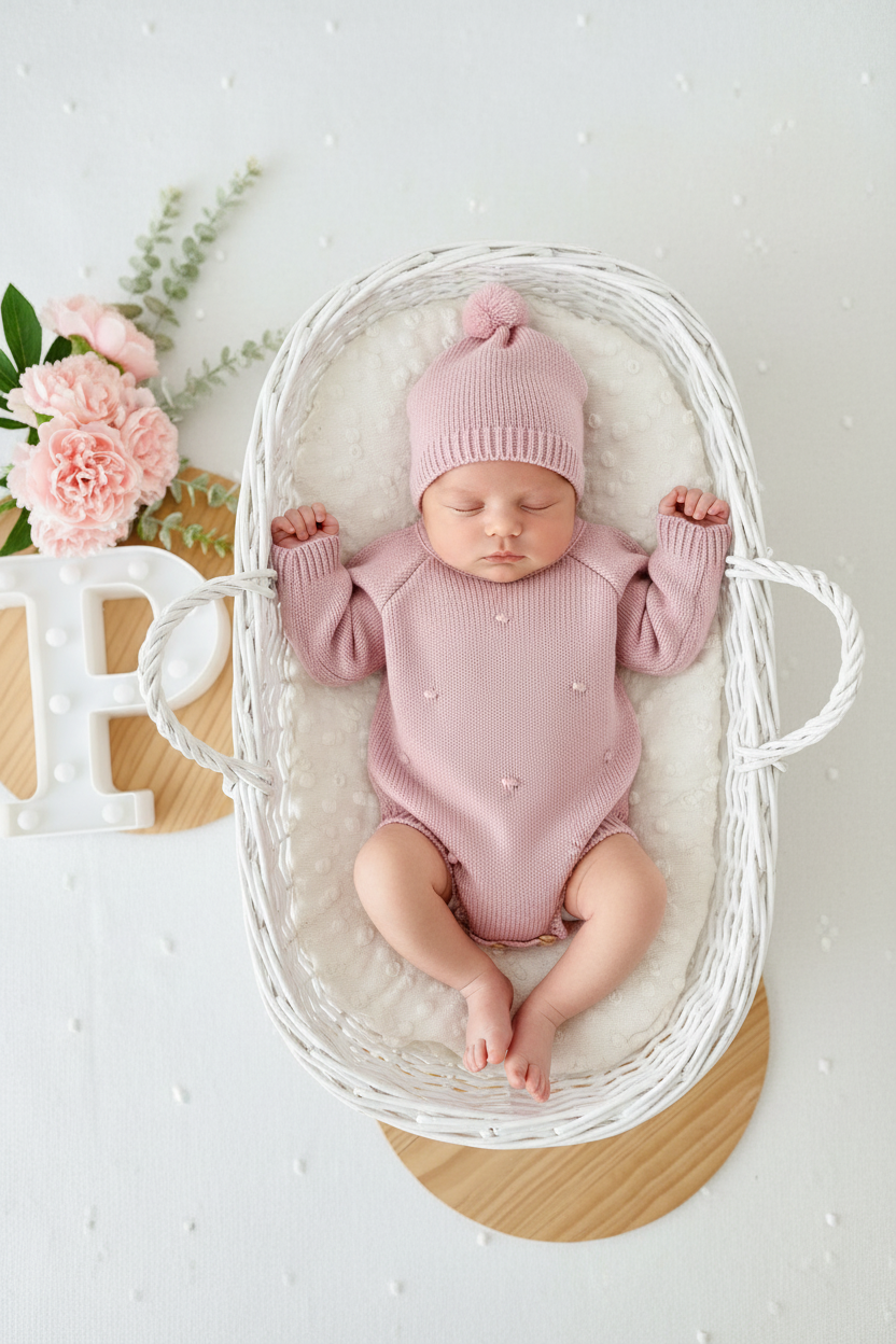 Fofo e gorro pintinhas