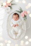 Babygrow gola flor em algodão