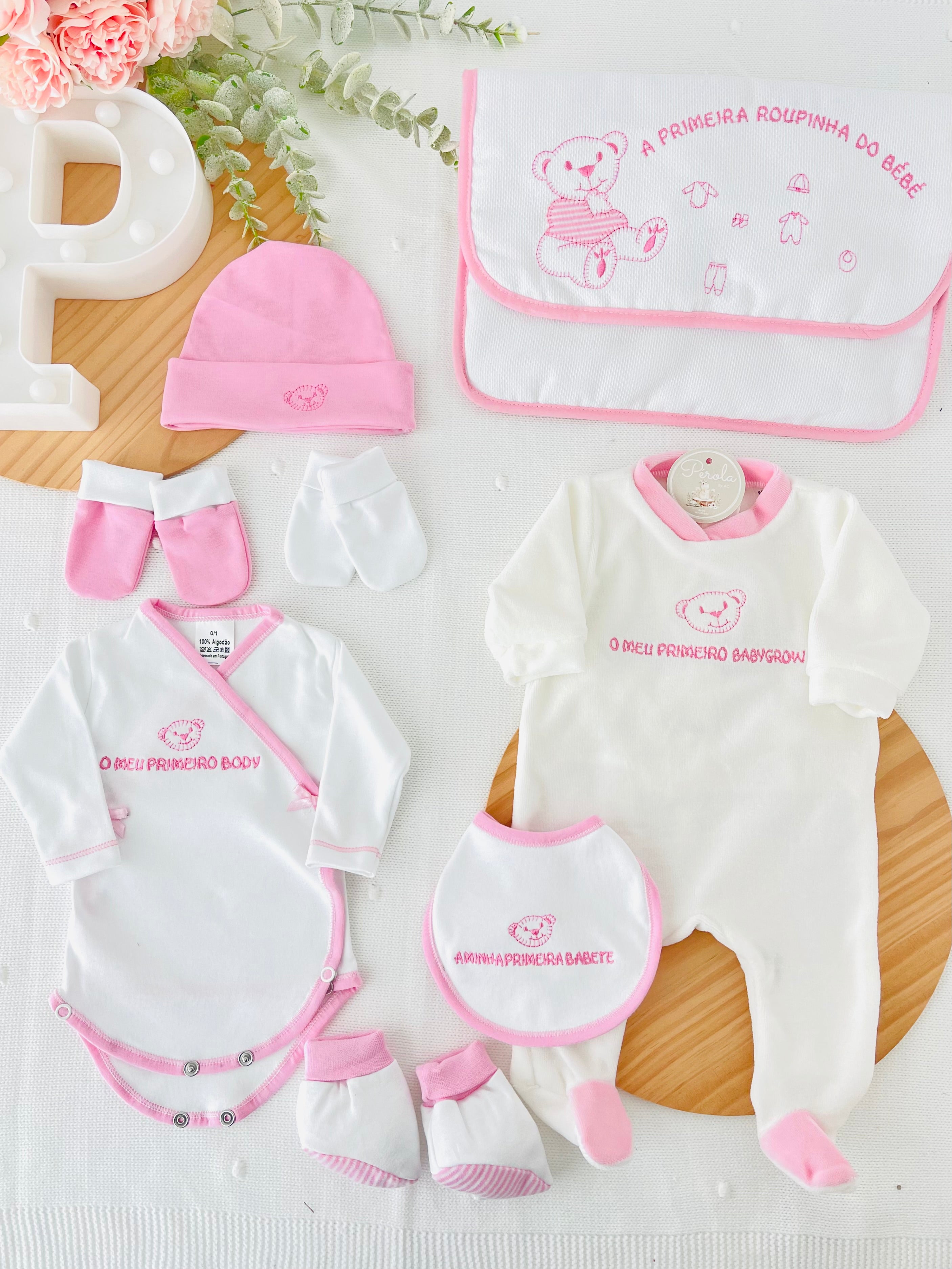 Conjunto primeira roupinha VELUDO