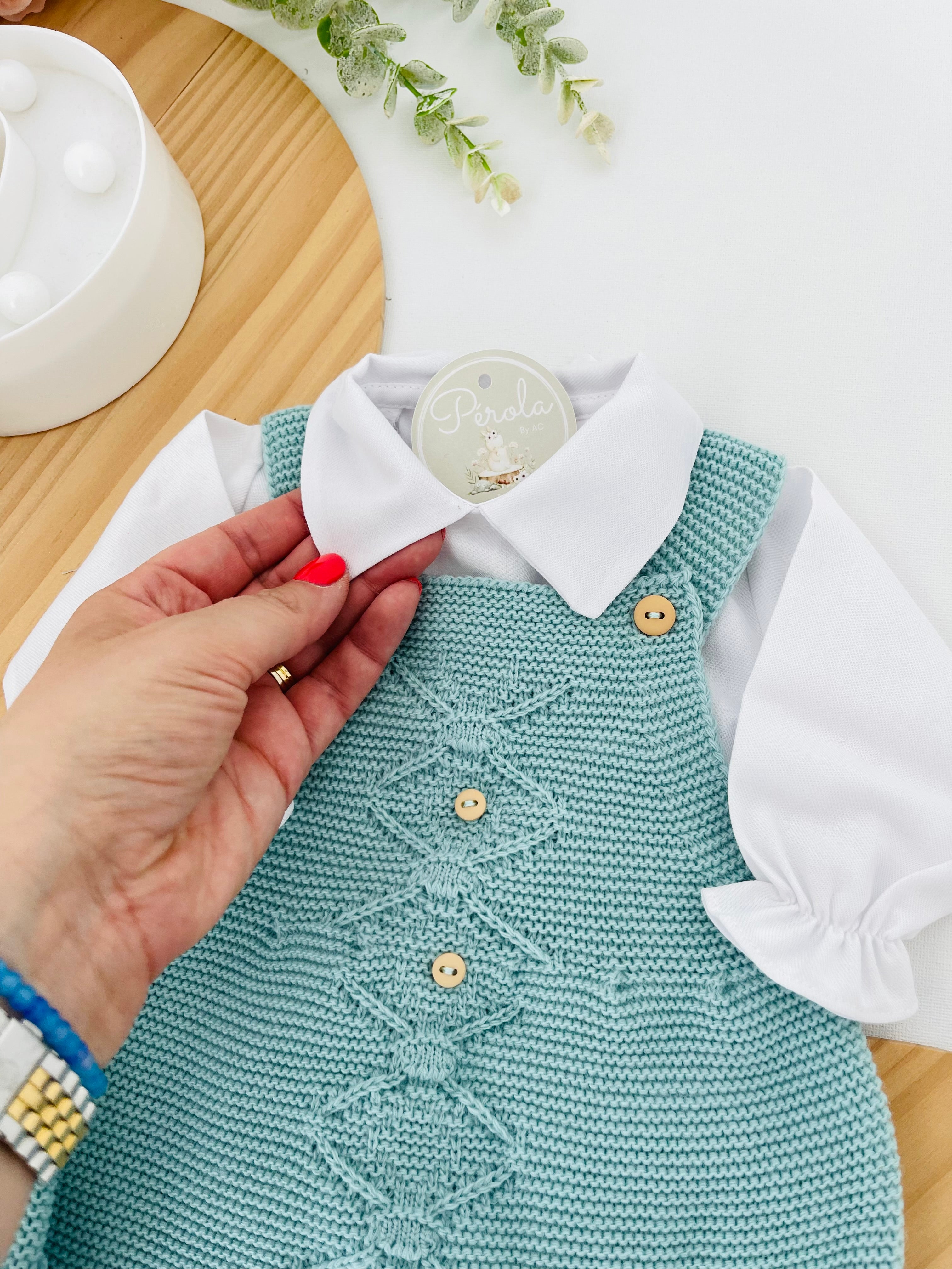 Saída maternidade menino: 3 peças Outono/Inverno