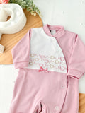 Babygrow carinhas de urso algodão