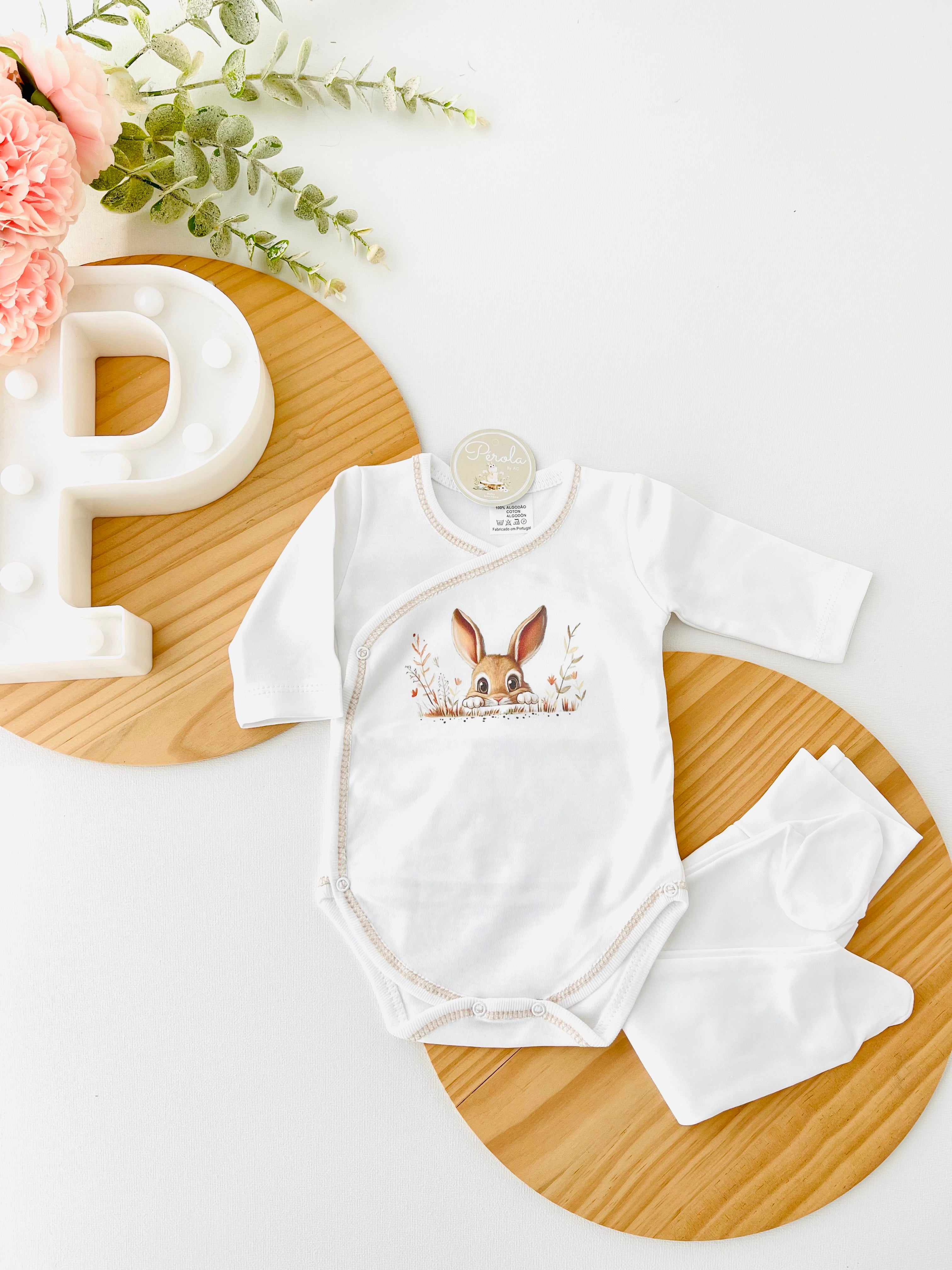 Body e calças tema Coelho 🐰