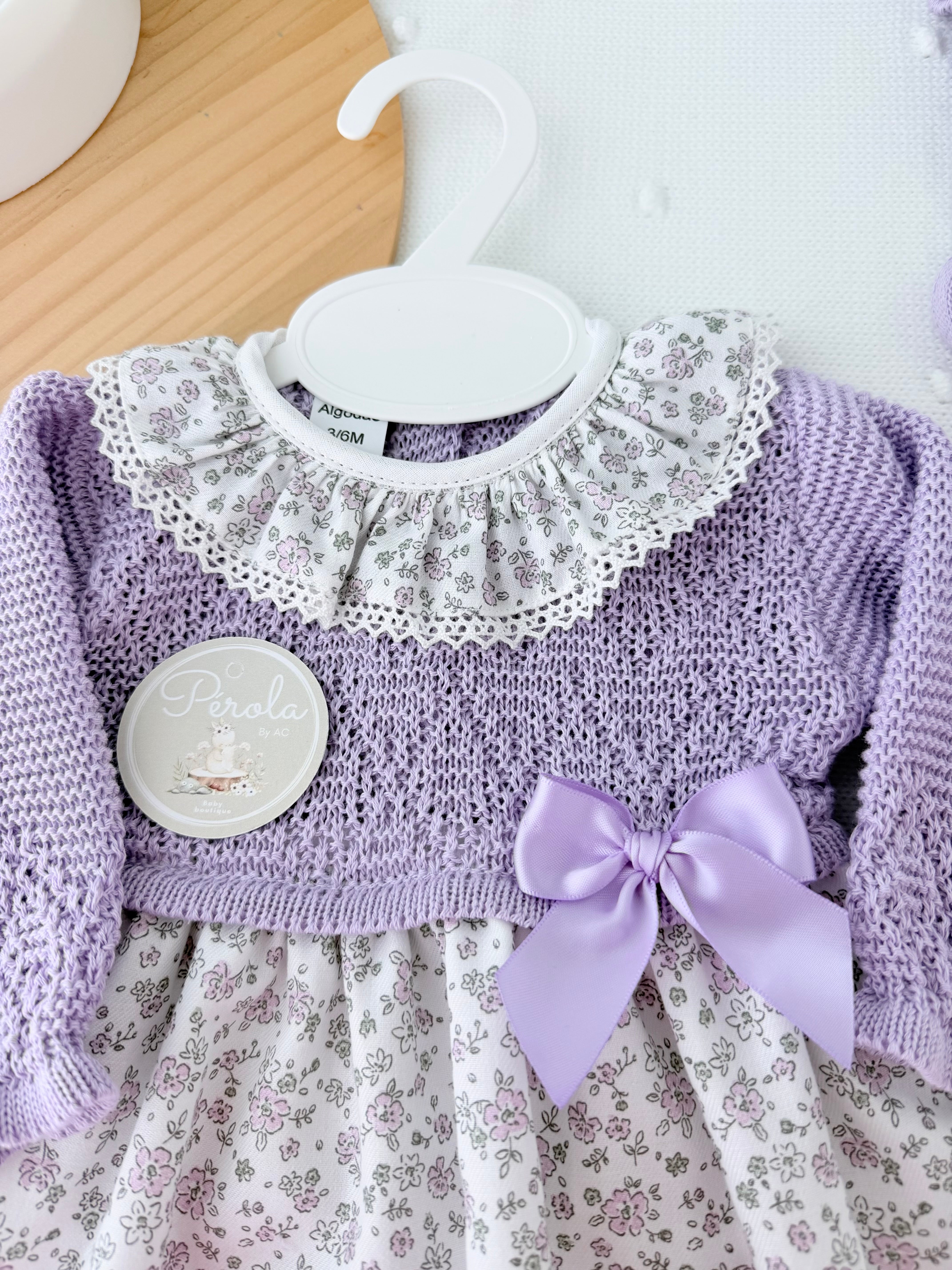 Vestido e touca Primavera/verão