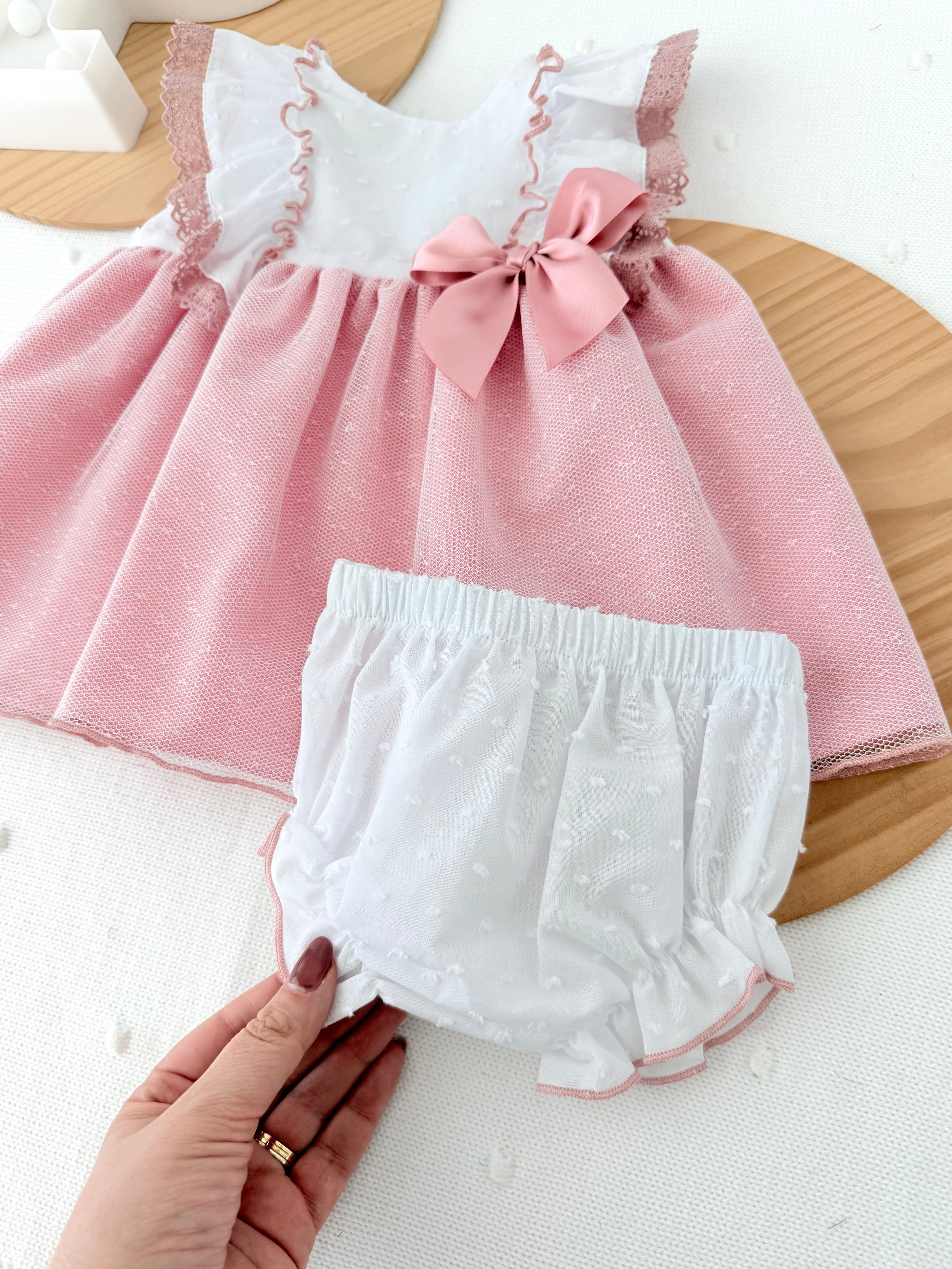 Vestido Madalena: vestido e tapa fraldas
