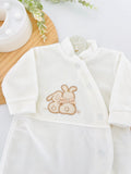 Babygrow tema coelhinhos em malha