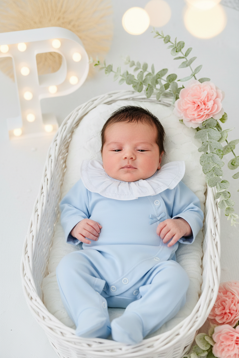 Babygrow carinho em ALGODÃO com golinha grande