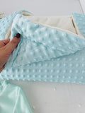 Pack panda em veludo: Babygrow, fralda e manta