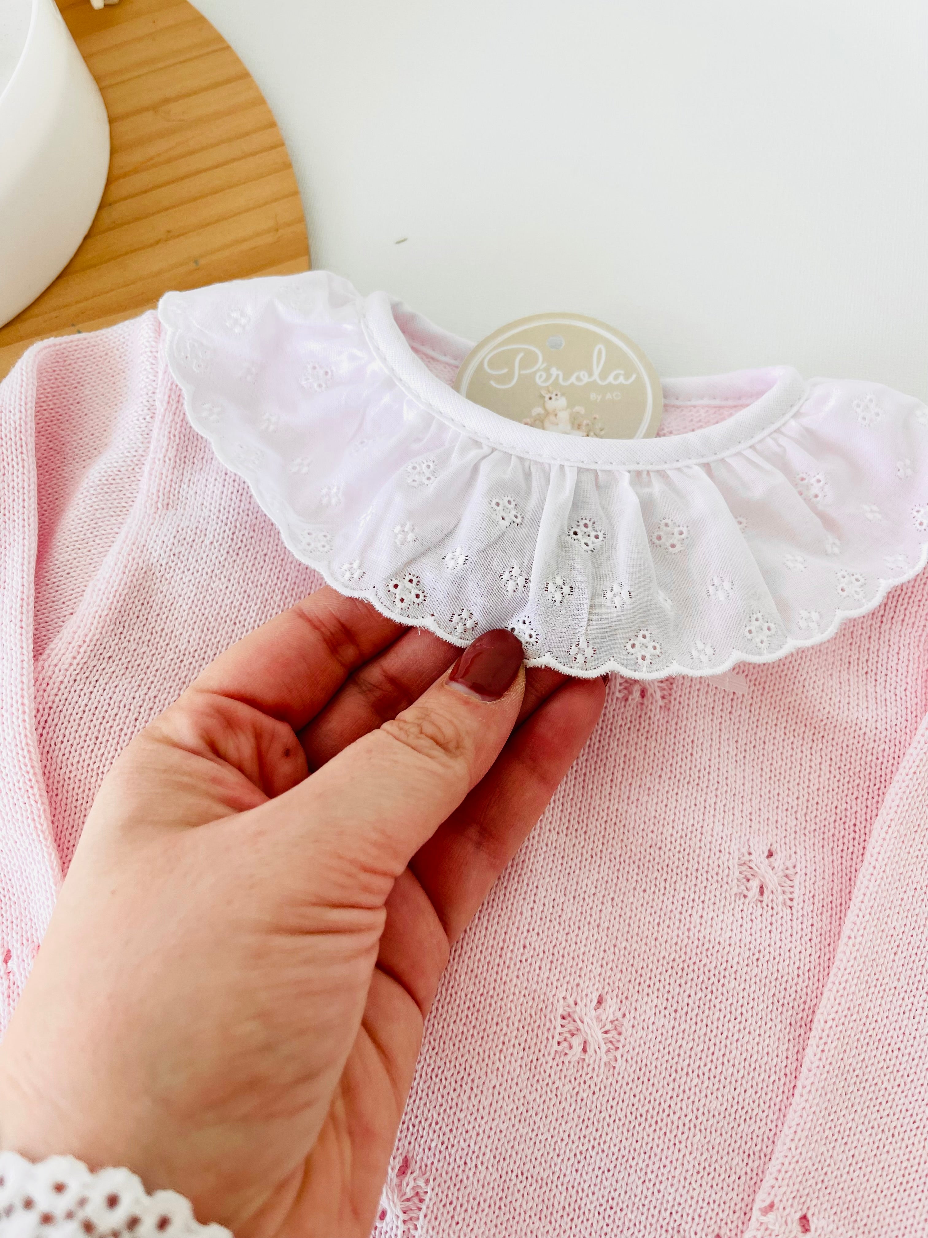 Conjunto malha 100% algodão: camisola, calças e gorro