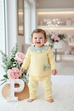 Fato de treino amarelo com golinha 6-18M