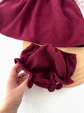 Conjunto Bordeaux Floral