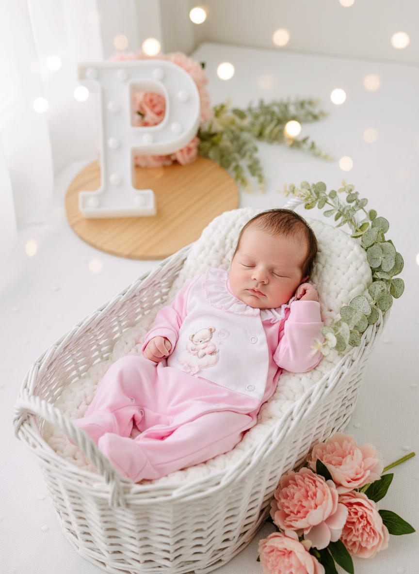 Babygrow tema Nas nuvens algodão