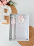 Conjunto para Batizado: vela, toalha e concha Batizado Pomba
