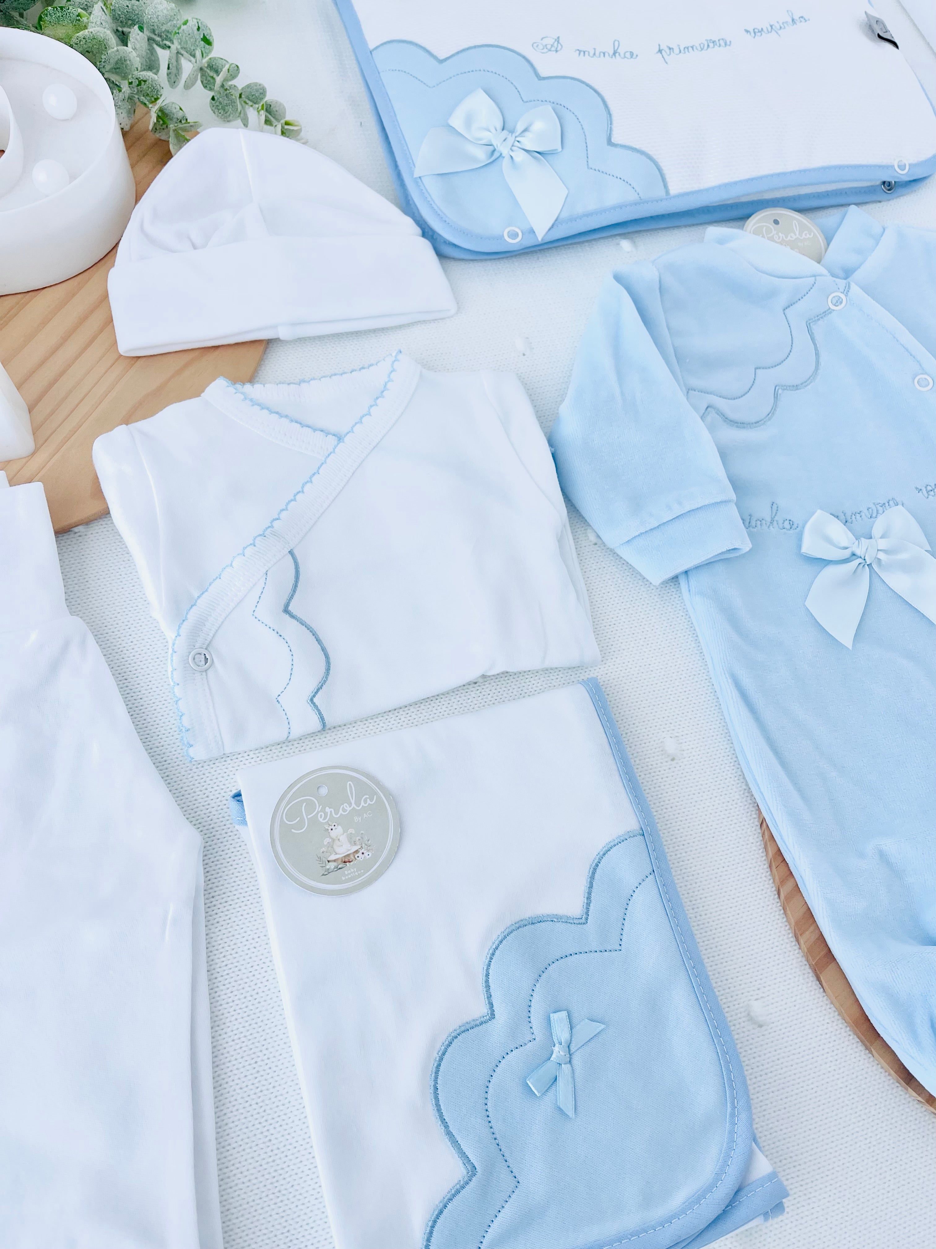 Conjunto primeira roupinha veludo