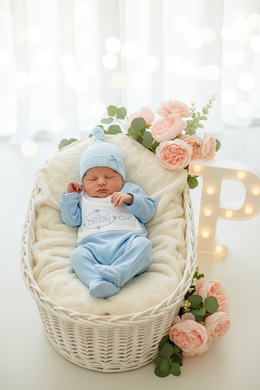 Babygrow algodão tema bebé