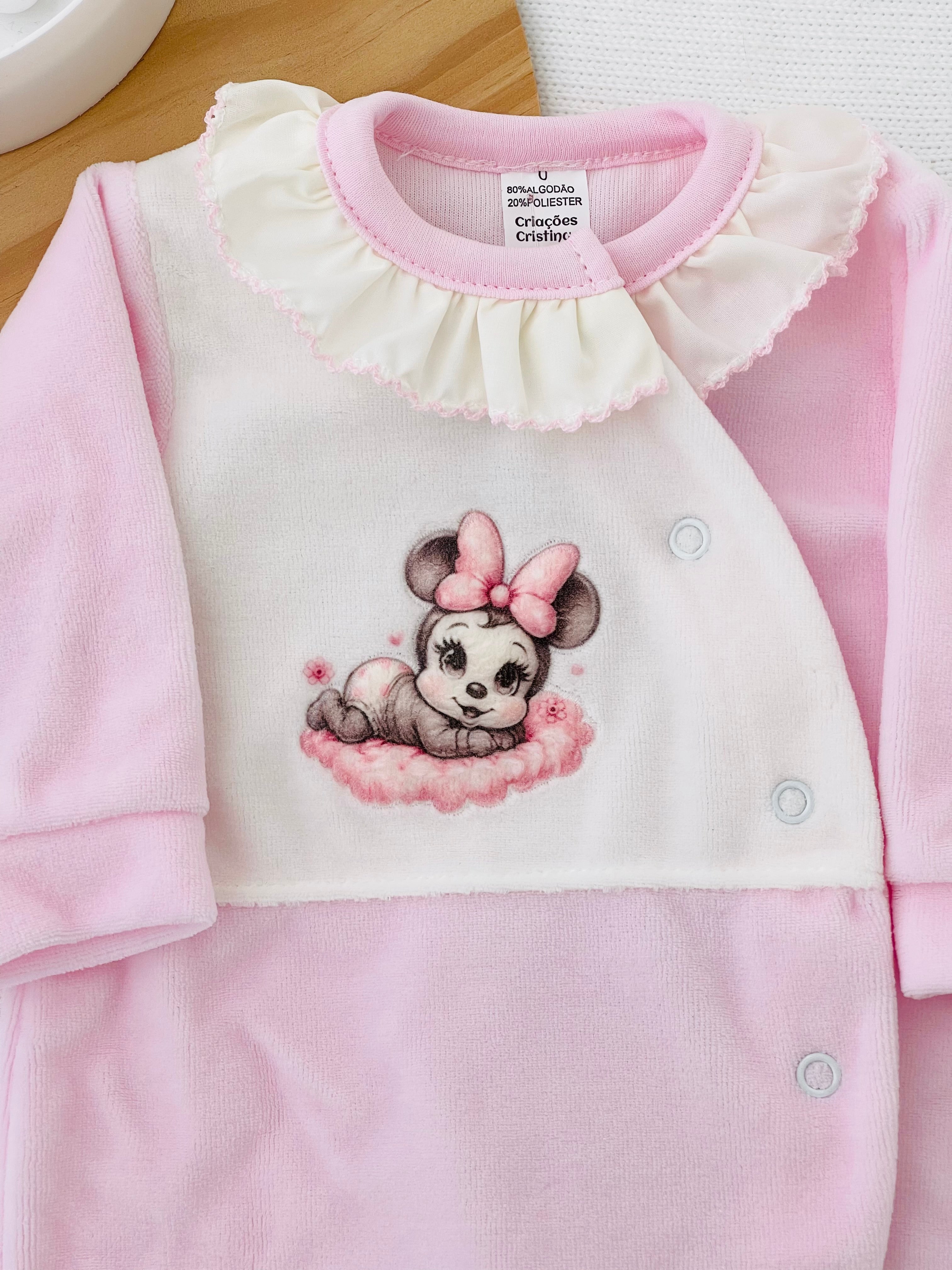 Babygrow Minnie Mickey veludo